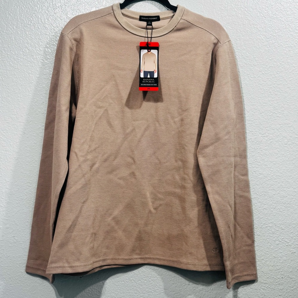 Banana Republic Tan Long Sleeve Tee
